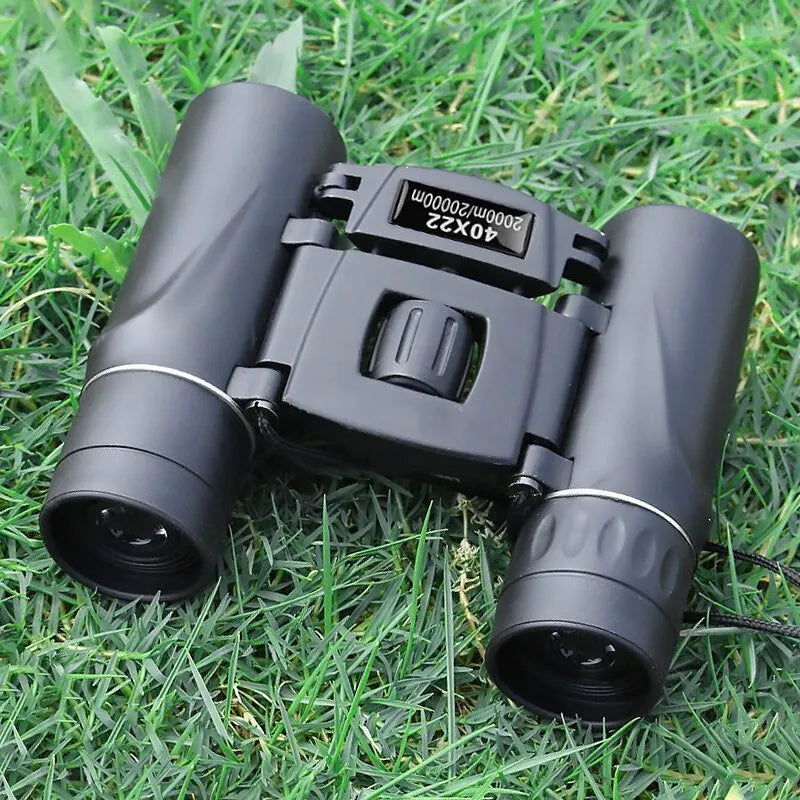 HD Powerful Binoculars: 40x22 Folding Mini Telescope for Long Range Viewing - BAK4 FMC Optics, Ideal for Hunting, Sports, Outdoor Activities