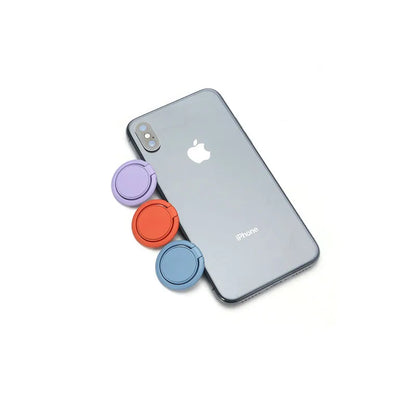 360° Rotating Finger Ring Holder Stand - Magnetic Car Mount & Universal Phone Back Sticker Pad Grip