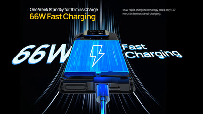 Ulefone Armor 24 Rugged Phone - 22000mAh, 24GB+256GB, 6.78" 120Hz Display, 64MP+64MP Camera, NFC, LED Light, Global Version