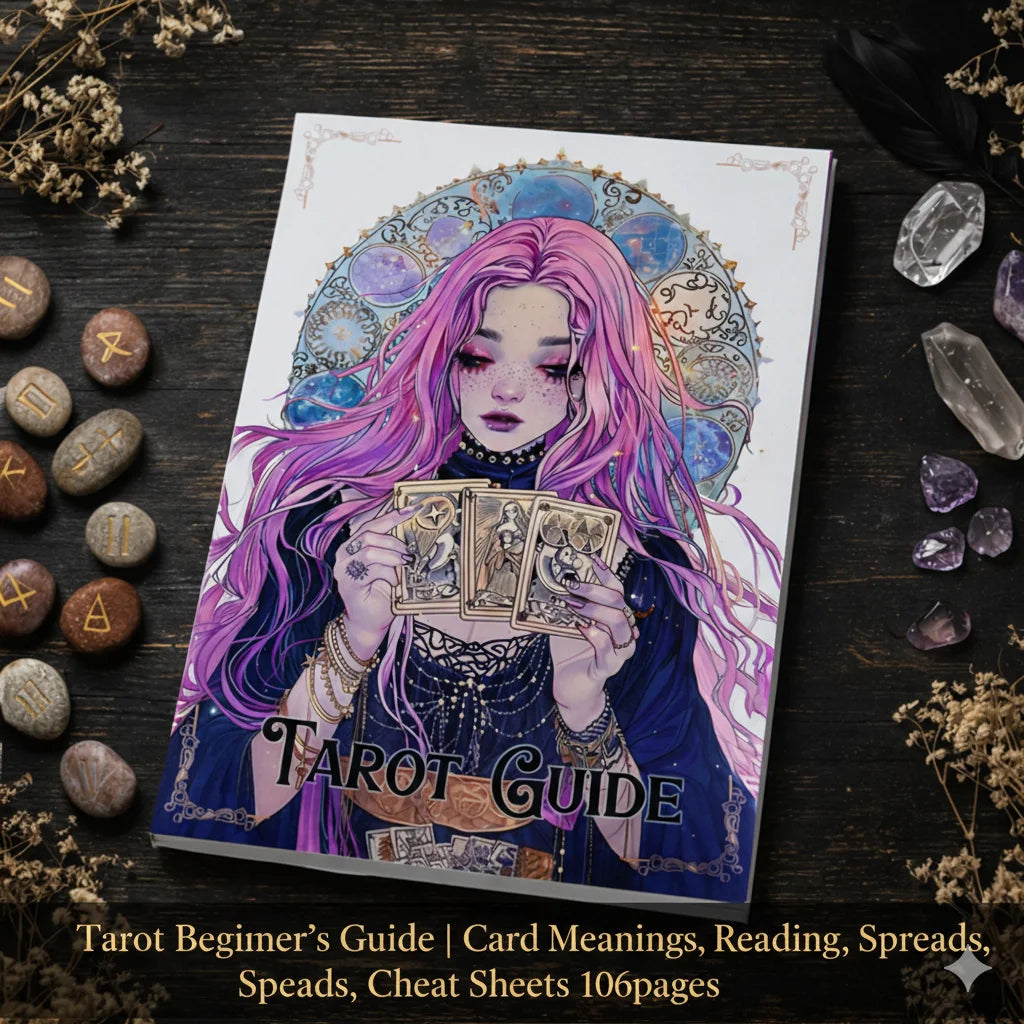 77-Page Witchcraft Grimoire Book of Shadows – Moon Phases, Herbal Lore & Spells Gothic Dark Academia Witch Journal Kit