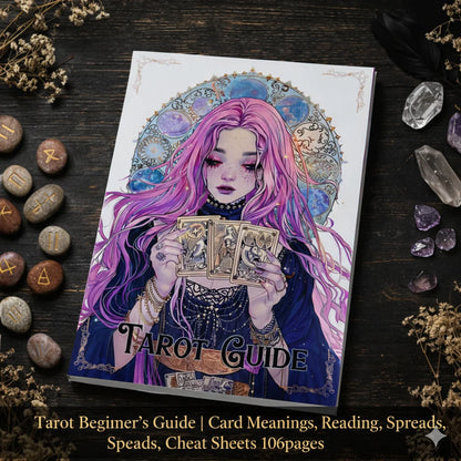 77-Page Witchcraft Grimoire Book of Shadows – Moon Phases, Herbal Lore & Spells Gothic Dark Academia Witch Journal Kit