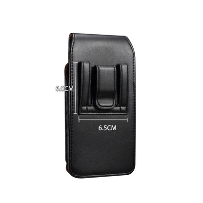 FULAIKATE Sheepskin Textured Card Slot Waist Pouch – Durable Bag for iPhone 12 Pro Max, Samsung Galaxy S24, Vertical Holster