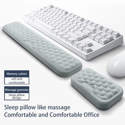 Ergonomic Keyboard & Mouse Wrist Rest - Memory Foam Office Typing & Mouse Pad, Relaxation & Protection for Computer & Notebook