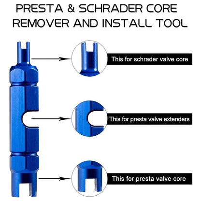 Valve Core Remover Tool – Presta & Schrader Tire Wrench for Bike, Car, Motorcycle & Bicycle Valve Repair