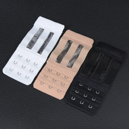 3PCS Ladies Bra Extender Set – 3-Hook Soft Nylon Strap Extension for Women’s Intimates & Bra Accessories