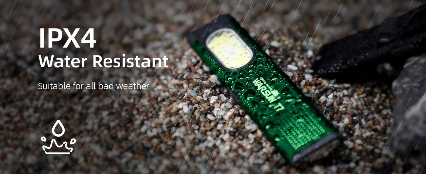 Warsun T7 LED Keychain Flashlight – 650Lm Mini Portable Torch with Magnet