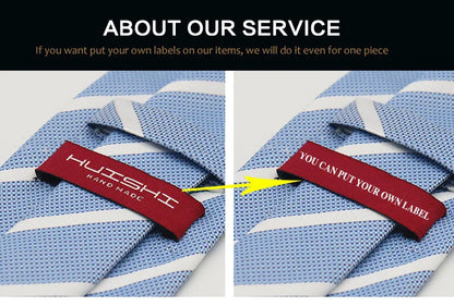 Red & Blue Classic Silk Tie Set for Men - Pocket Square & Cufflinks, Solid Color Necktie for Parties & Weddings