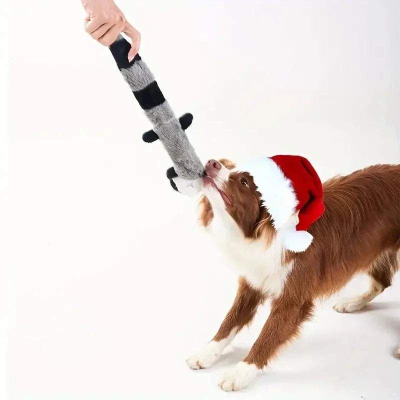 Bite-Resistant Dog Toy – Vocal Educational Plush Fur Shell Toy for Teeth Grinding & Cleaning