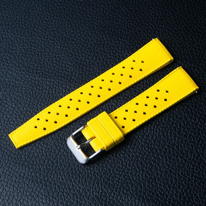 Classic Tropical Style FKM Watch Strap - 18mm, 20mm, 22mm Replacement Band for Seiko, Oris, Citizen