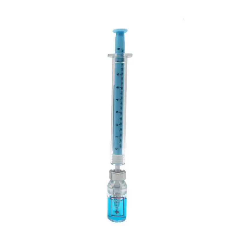 Syringe Gel Pen – Simulation Injection Syringe Shape, Black Ballpoint ...