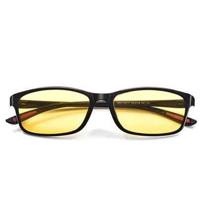 Vintage Unisex Anti-Glare Night Vision Driving Glasses – Ultralight Square Frame Myopia Eyewear (-4.0)