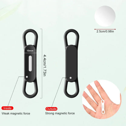 1-5PCS Magnetic Pen & Pencil Holder — Adjustable Silicone Desk, Whiteboard & Refrigerator Organizer