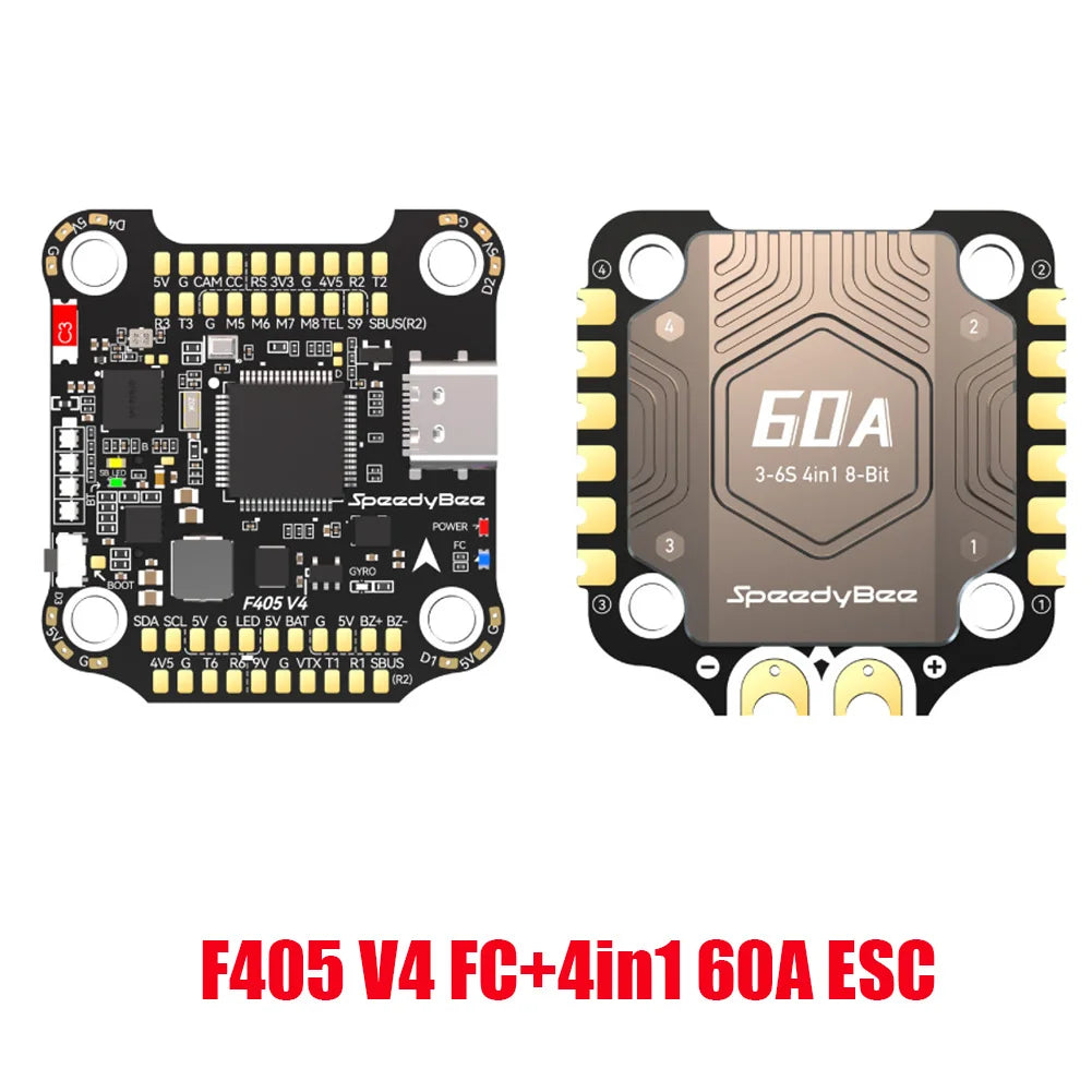 SpeedyBee F405 V4 BLS 60A 30x30 FC & ESC Stack for FPV Racing Drones