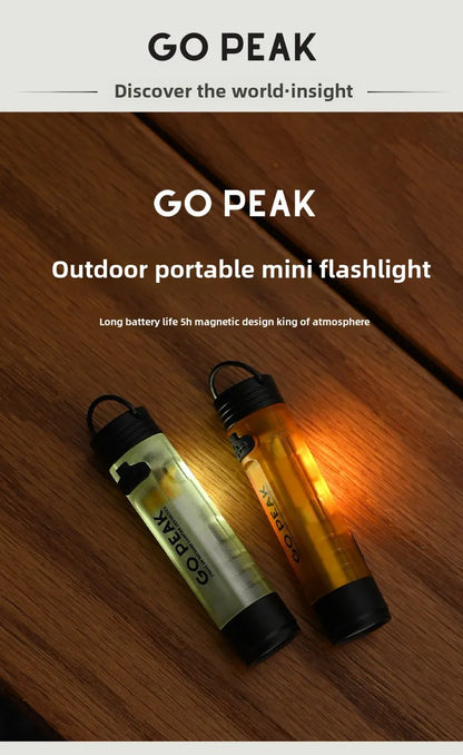 MOUNTAINHIKER LED Pocket Hat Clip Flashlight – Portable Rechargeable Clip-On Light for Camping & Outdoor Use