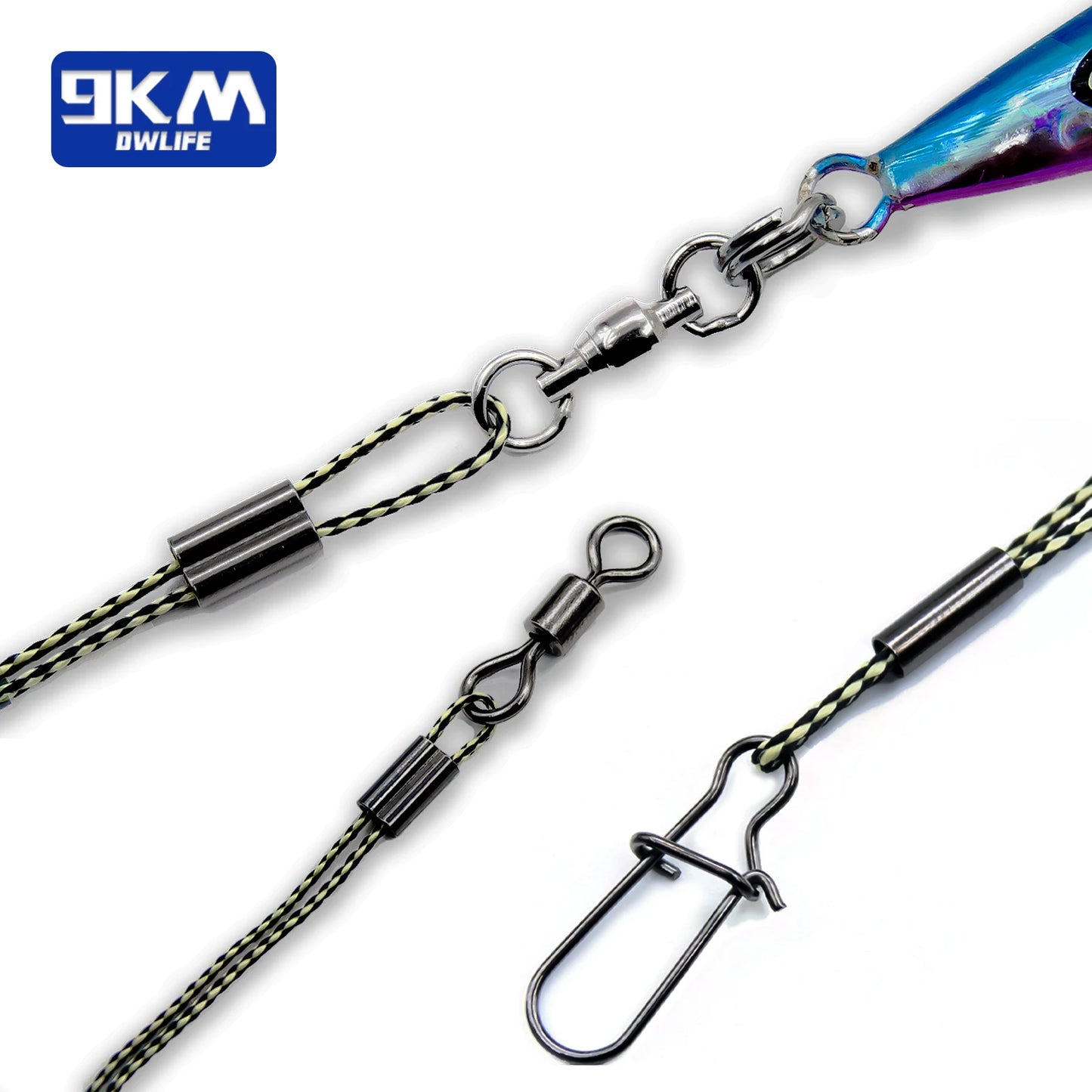 50-200pcs Brass Fishing Wire Tubes – Single & Double Barrel Crimp Sleeves, Line Connectors & Fishing Accessories