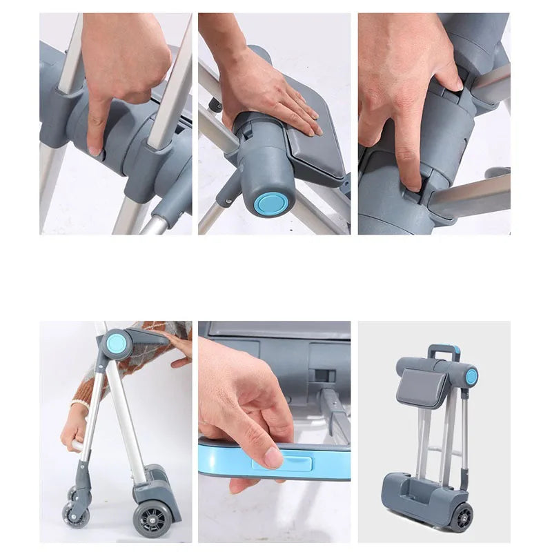 Kids Ride-On Stroller Travel Suitcase – Multifunction Waterproof & Wear-Resistant Luggage Trunk for Children