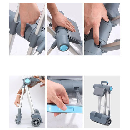 Kids Ride-On Stroller Travel Suitcase – Multifunction Waterproof & Wear-Resistant Luggage Trunk for Children