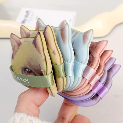 1-4PCS Cat Air Cushion Powder Puffs – Double-Sided Wet & Dry Foundation and Concealer Makeup Sponges