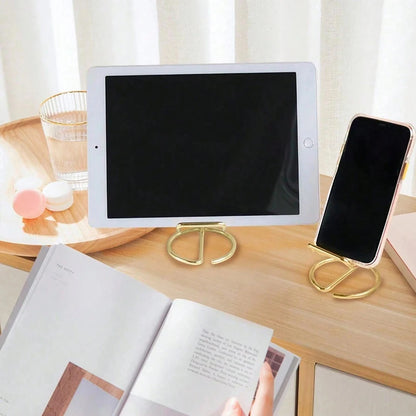 Desktop Metal Phone & Business Card Holder – Office Stand Organizer for Name Cards