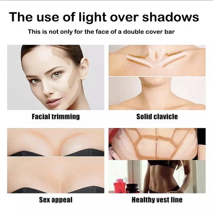 Professional Makeup Base Foundation Cream – Full-Coverage Concealer & Contouring Bronzer for Women