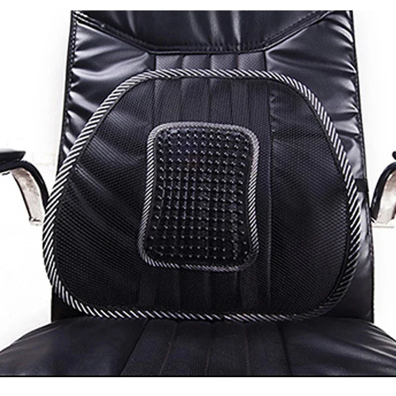 Mesh Lumbar Back Cushion – Anti-Fatigue Elastic Support Pad for Office Chair, Massage Cushion for Daily Use