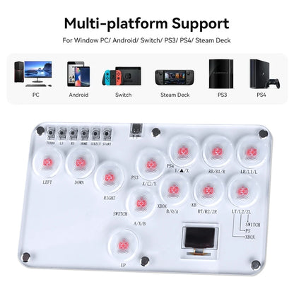 RGB Arcade Hitbox Fightstick Controller – For PS4/PS5, Xbox, Switch, Steam, Arcade Fighting Games