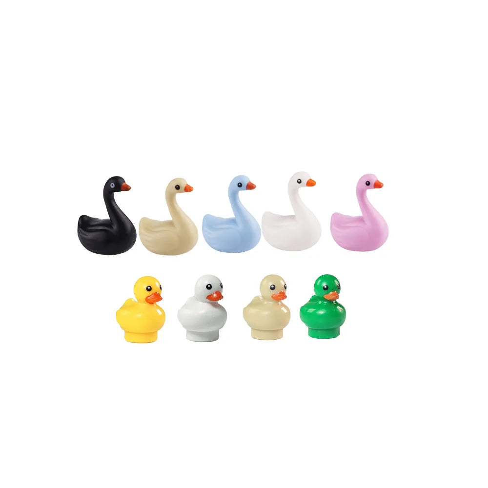 MOC Animal Scene Building Blocks – Zoo & Wildlife DIY Toy Bricks with Ducks, Cats, Dogs, Penguins, Eagles, Wolves, Bears, Deer, Sharks, Snakes, Mice, Sheep (K055)