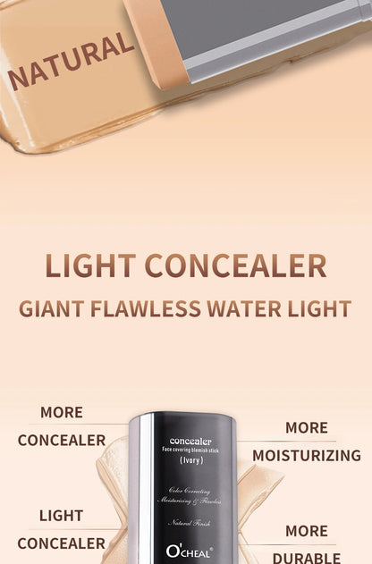 Ocheal Foundation and Contour Stick – Long-Wear Lightweight Concealer, Bronzer, and Brightening Makeup Pen