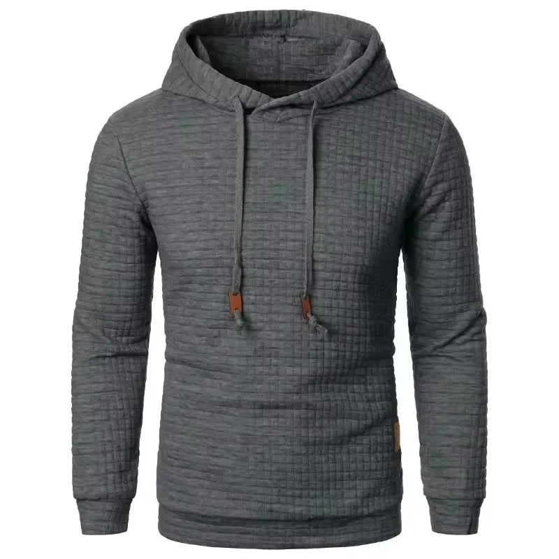 Warm Men's Solid Color Hoodie - Oversized Sweatshirt with Zipper, Paired Hoodies for Men & Women