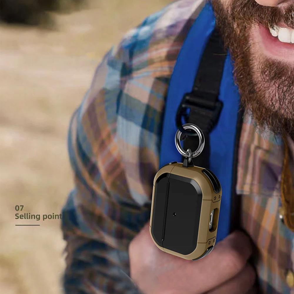 TPU Protective Case with Keychain for AirPods Pro 2nd Gen (2023) – Compatible with AirPods 1/2/3