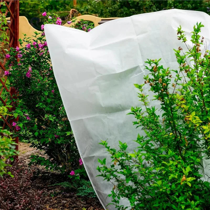 Multi-Size Winter Plant Protection Bag – Non-Woven Anti-Frost Cover with Zipper & Drawstring for Cold Weather Vegetation