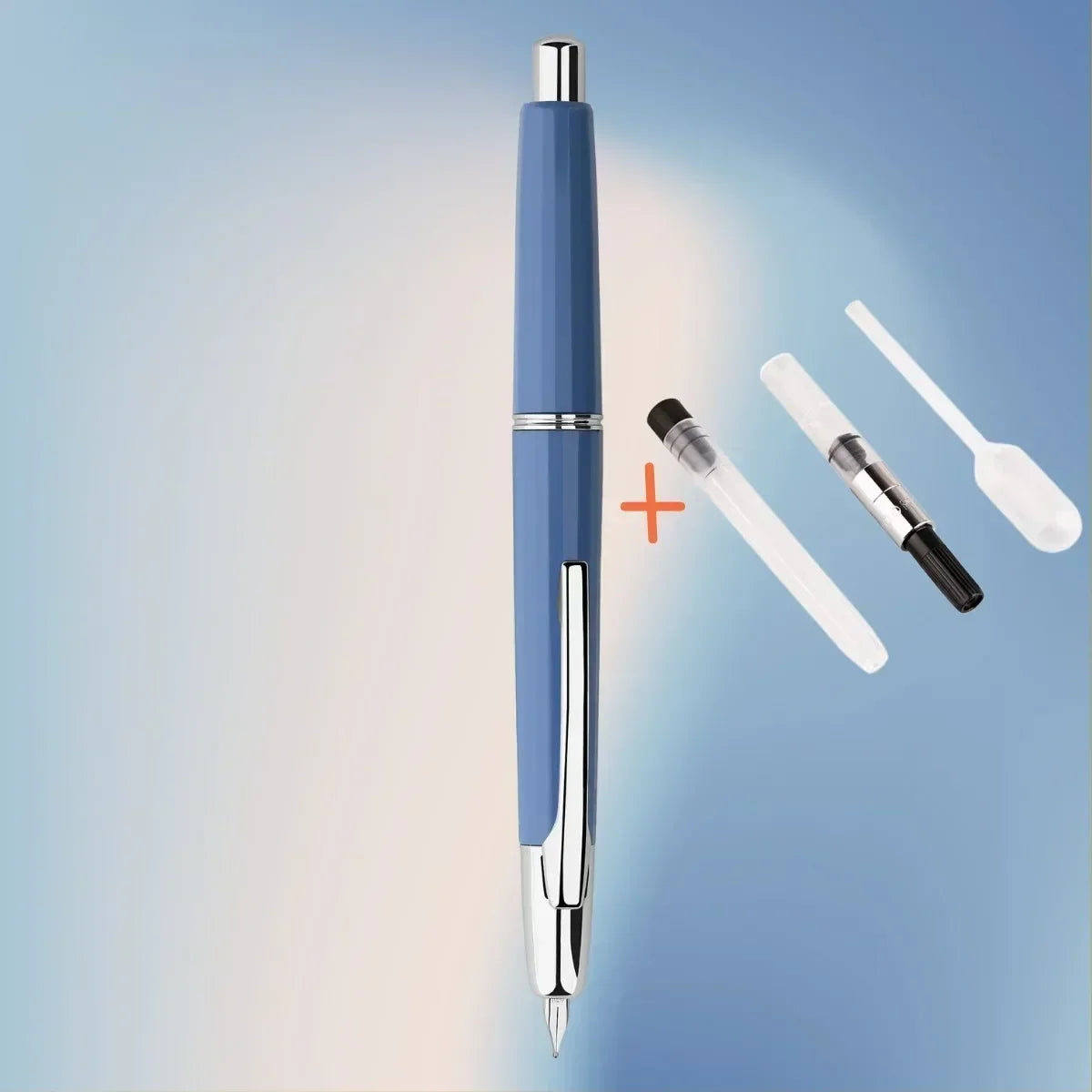 MAJOHN A2 Press Fountain Pen - Retractable EF Nib 0.4mm Resin Ink Pen with Converter, Lighter than A1, Perfect for Writing and Christmas Gift