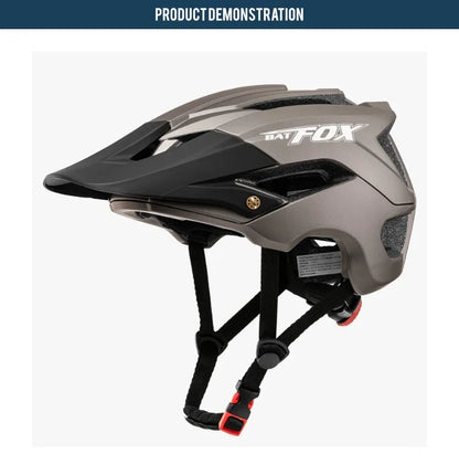 BATFOX Ultralight Bike Helmet – Molded Mountain & Road Helmet for Men, DH AM Cycling Equipment, Casco Ciclismo Bicicleta