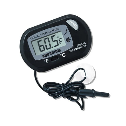 Digital Aquarium Thermometer with Probe – Suction Cup Water Temperature Gauge for Fish Tanks, Celsius (℃) Display