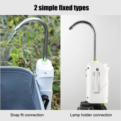 3-in-1 Hand-Washing Fishing Gear - Portable Intelligent Sensor Water Oxygen Air Pump, 2600mAh with Auto Induction LED Light for Fishing