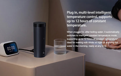 XIAOMI Mijia Portable Electric Kettle 2 — 350ml Smart Temperature Insulated Thermos Cup Fast Water Boiler for Travel