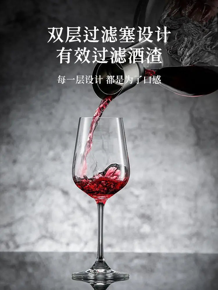 1500ML Iceberg Whisky & Wine Decanter – Handmade Lead-Free Crystal Carafe with Thickened Pourer, Bar Accessories