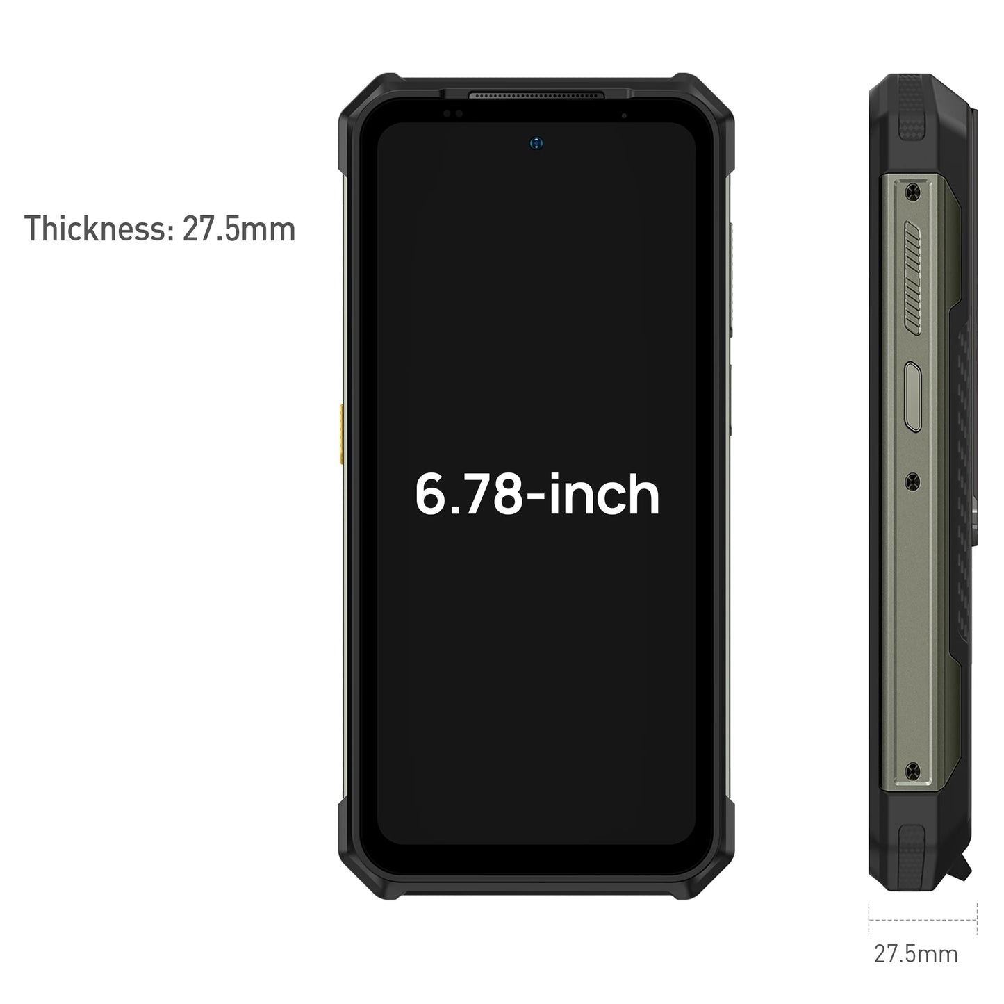 Ulefone Armor 24 Rugged Phone - 22000mAh, 24GB+256GB, 6.78" 120Hz Display, 64MP+64MP Camera, NFC, LED Light, Global Version