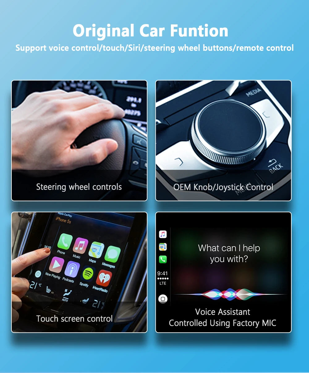 PLAYAIBOX Wireless CarPlay Adapter – 2-in-1 Dongle for Wireless CarPlay & Android Auto for iPhone & Android (Benz, Audi, Kia, Chery, Jeep)