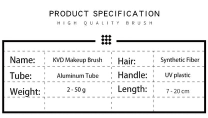 Kat Von D Makeup Brush Set – KVD Foundation, Blush, Highlight, Concealer, Powder & Eyeshadow Brushes Kit