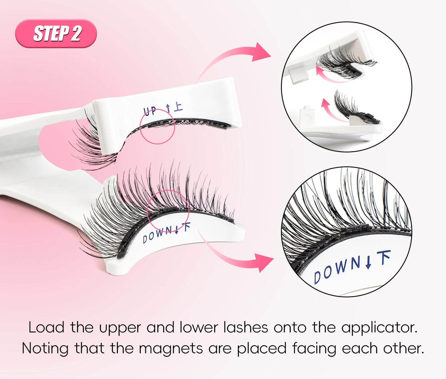 Vipuda Magnetic Eyelashes – Reusable Thick False Lashes with Magnets & Tweezer, Soft Eyelash Extensions