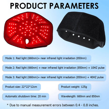 Red Light Therapy Hair Growth Cap – 660nm & 850nm Infrared Device for Hair Loss Treatment with USB Charging