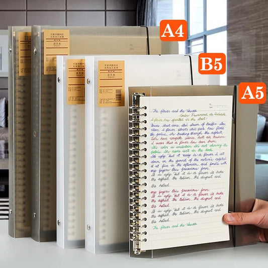 Customize Your Notebook: Replaceable Refill Loose Leaf Binder - A4/A5/B5 Planner, 6 Styles, Office & School Supplies, Stationery Accessories