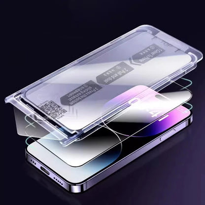 Premium Tempered Glass Screen Protector for iPhone 16 & 15 Pro Max – Easy Install, Dust-Free for iPhone 16 Plus