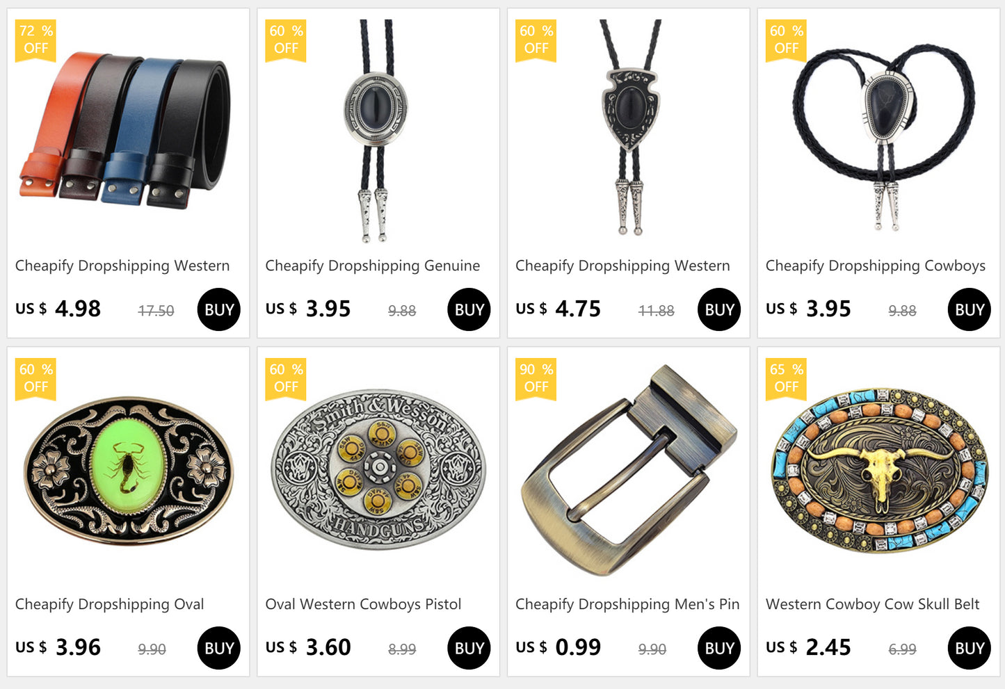 Indian Western Cowboy Carved Turquoise Flowers Bolo Tie – Genuine Leather Cord Neck Tie, Cheapify