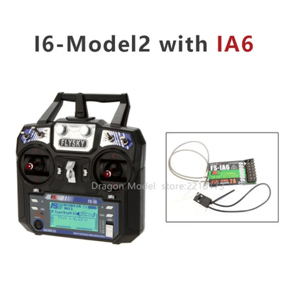 Flysky FS-i6 2.4G 6CH RC Transmitter — Compatible with FS-iA6 / FS-iA6B Receiver for Quadcopter DIY Drones