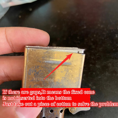 Alloy Sealed Fuel Tank Base Gasket for Zippo Lighter – Leakproof Oil-Saving Liner Accessory