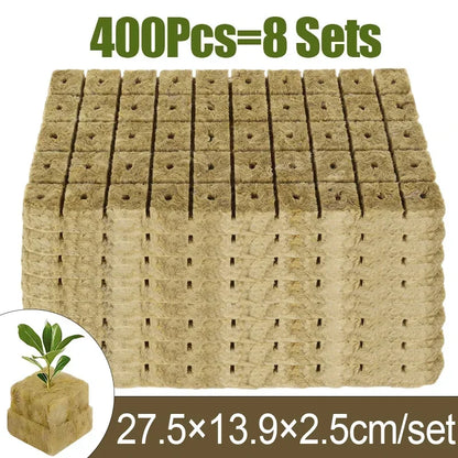 Sponge Block Starter Plugs — Rockwool Grow Cubes for Seedlings, Hydroponics & Plant Propagation