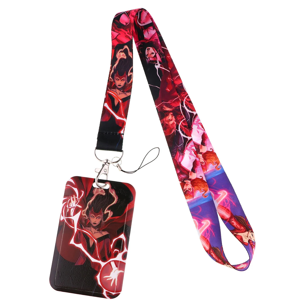 Cartoon Credential Holder Keychain – Cool Lanyard for Key, ID Card, Gym Badge & Cosplay Gift