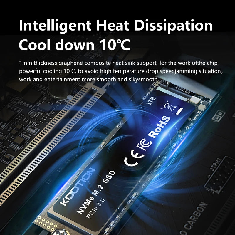 KOOTION X15 M.2 NVMe SSD - 256GB, 512GB, 1TB PCIe Internal Solid State Drive for Laptop & Desktop